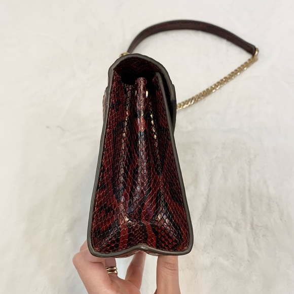 MICHAEL KORS Whitney Small snake skin Leather Shoulder Bag - Picture 3 of 16